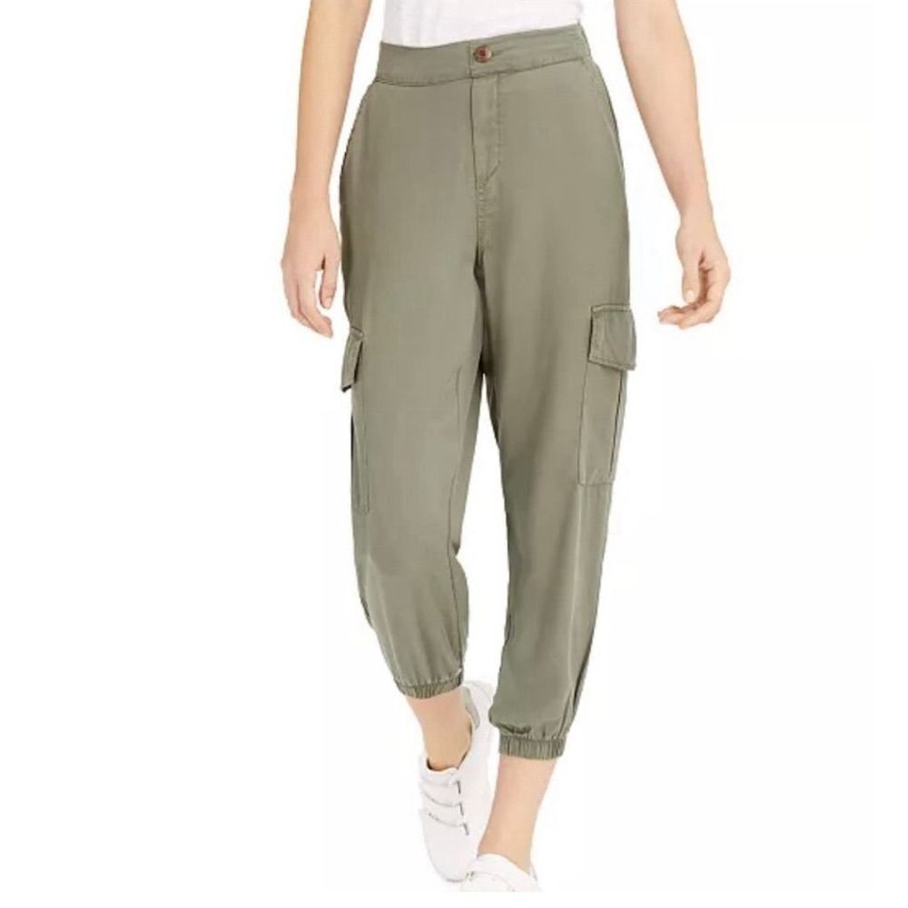 OAT New York‎ Women's Cargo Jogger Pants Beige Size S Casual Tapered